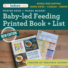 Load image into Gallery viewer, 101 before one Starting Solids Program (Printed Book + App Bundle)