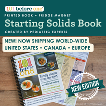 Load image into Gallery viewer, 101 before one Starting Solids Program (Printed Book + App Bundle)