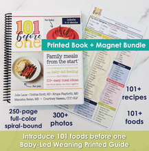 Load image into Gallery viewer, 101 before one Starting Solids Program (Printed Book + App Bundle)
