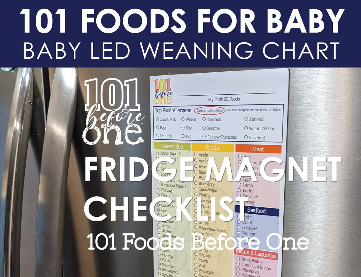 101 foods for your baby to try before turn one! 🥦#babyledweaning #sta