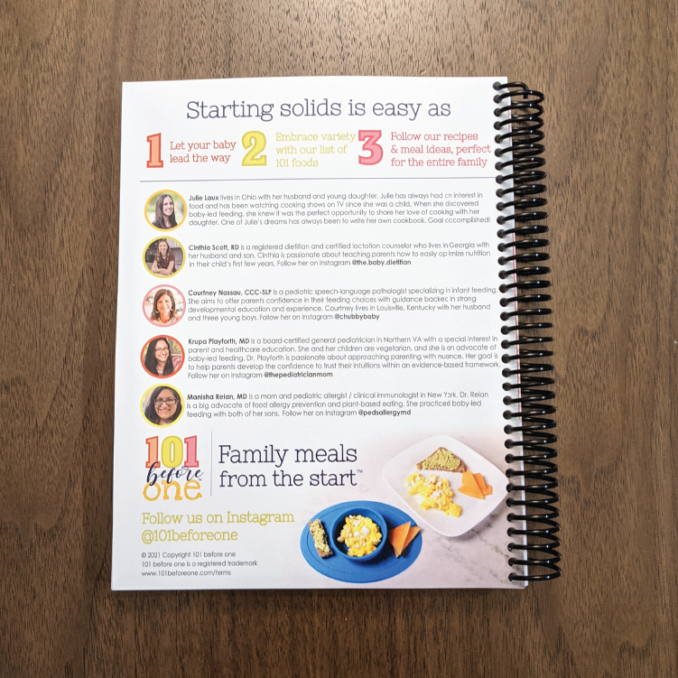 First 4-week Meal Plan for Baby-led Weaning From 101beforeone Suitable for  Infants Starting Solids 6 Months 
